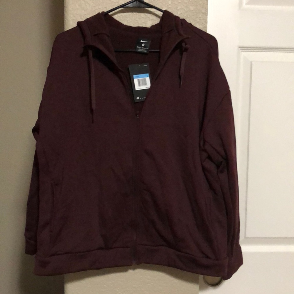 Nike NWT maroon zip up jacket